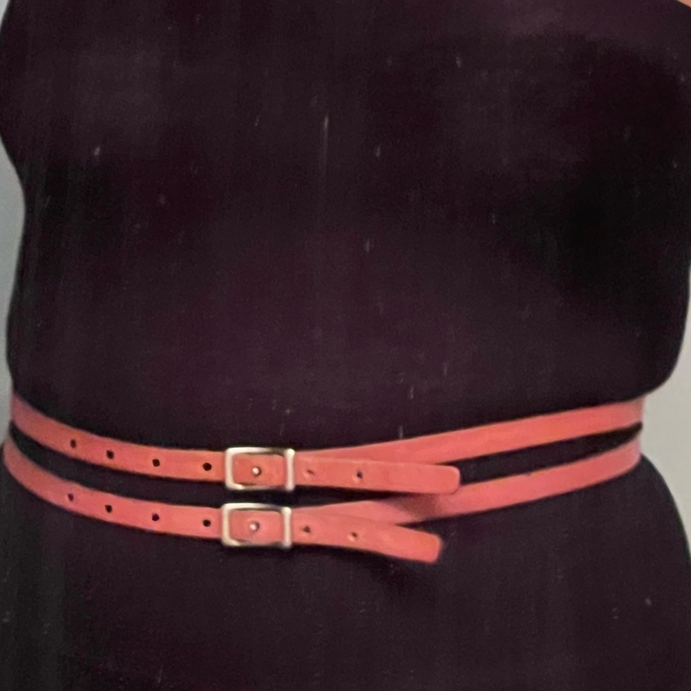 Fossil Kris Kross double leather belt size medium